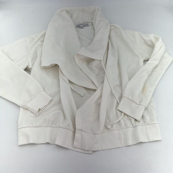 Young Fabulous Broke White Open Drawstring Cardigan Size XS - Picture 1 of 4